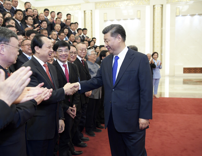2019年5月28日，習(xí)近平主席在人民大會堂親切接見舒心先生
